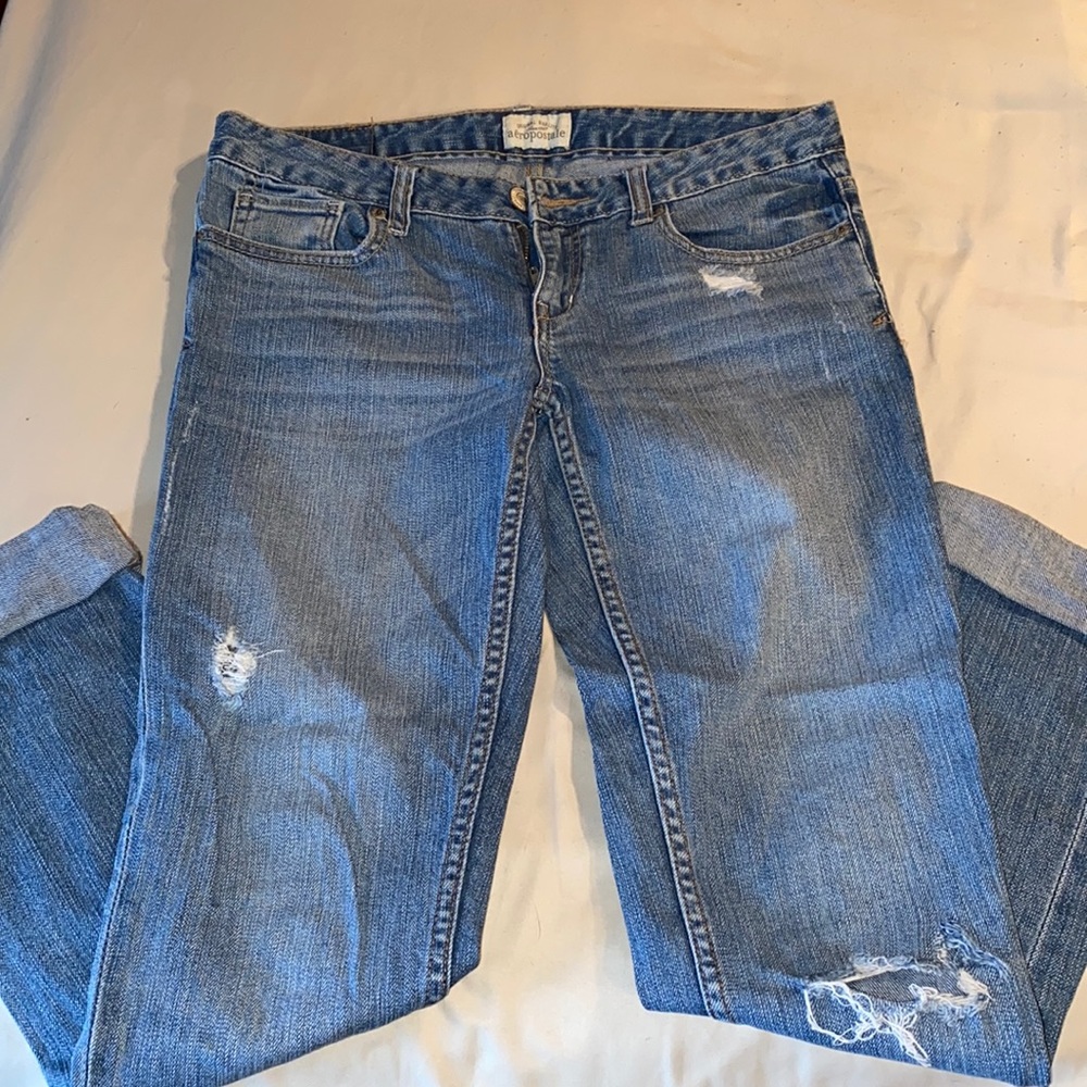 Aeropostale Light Wash Skinny Jeans